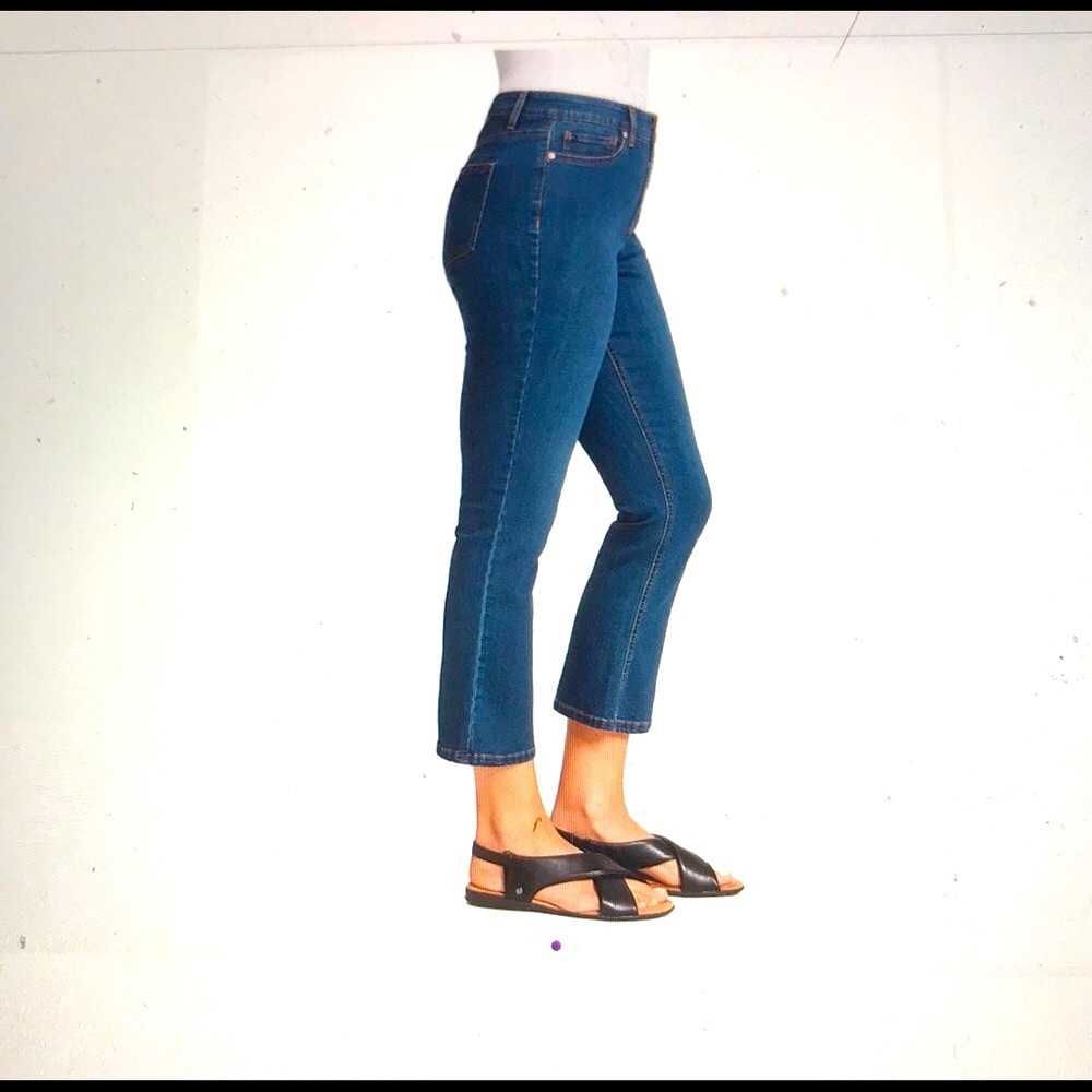 Sz 12 Gloria Vanderbilt Fairfax Crop Jeans